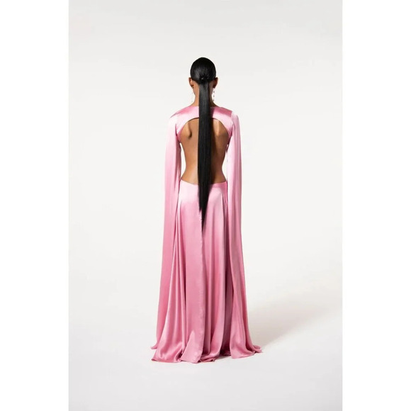 Cult Gaia Jasmin Gown in Shell Pink Small New Womens Long Maxi Dress - Picture 3 of 17